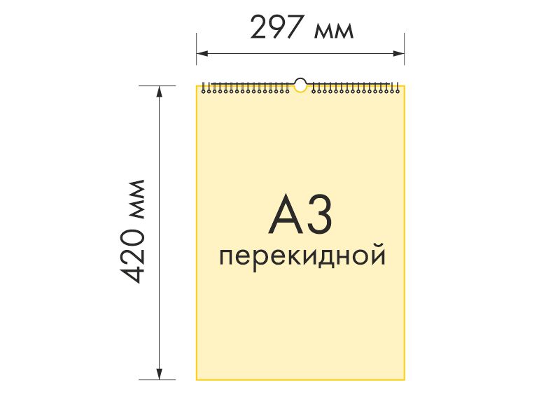 Перекидной настенный календарь А3