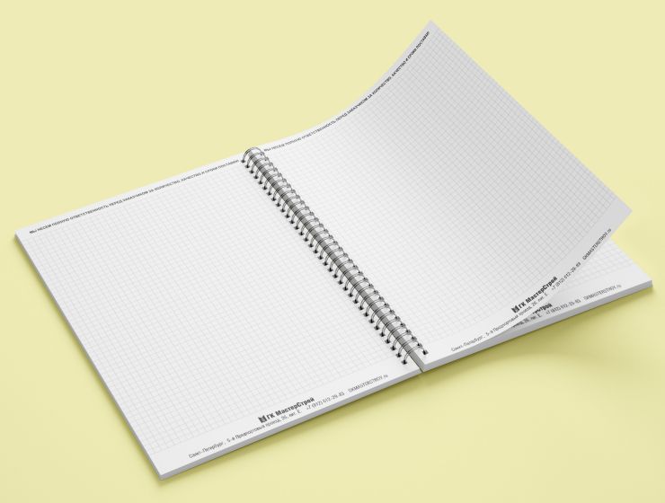 Печать блокнотов с пружиной