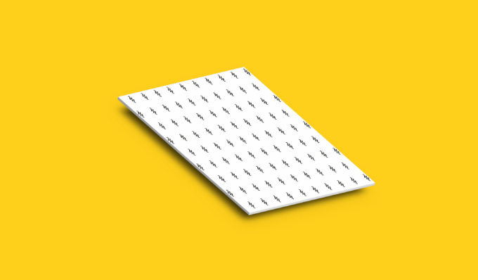 Визуализация таблички ПВХ с печатью