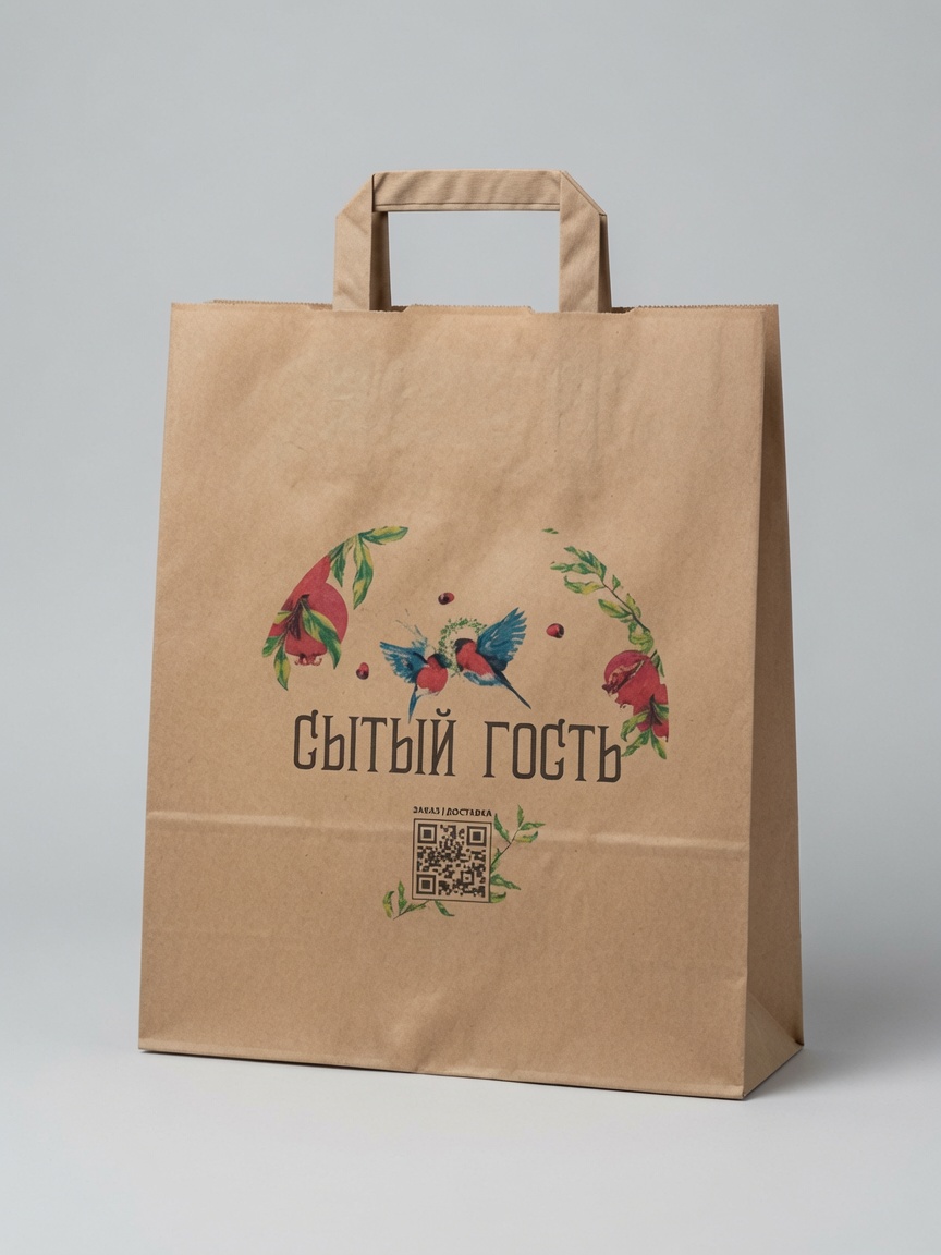 Крафт-пакет для доставки