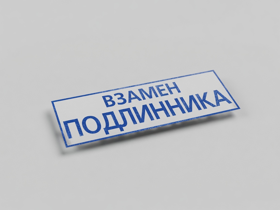 Оттиск штампа «взамен подлинника» — изготовление клише